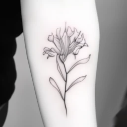 june birth flower tattoo