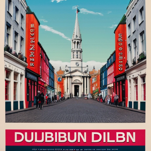 a poster about a school trip to dublin, ireland

