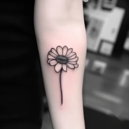 april birth flower tattoo