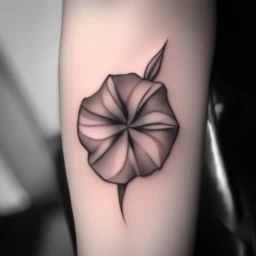 september birth flower tattoo