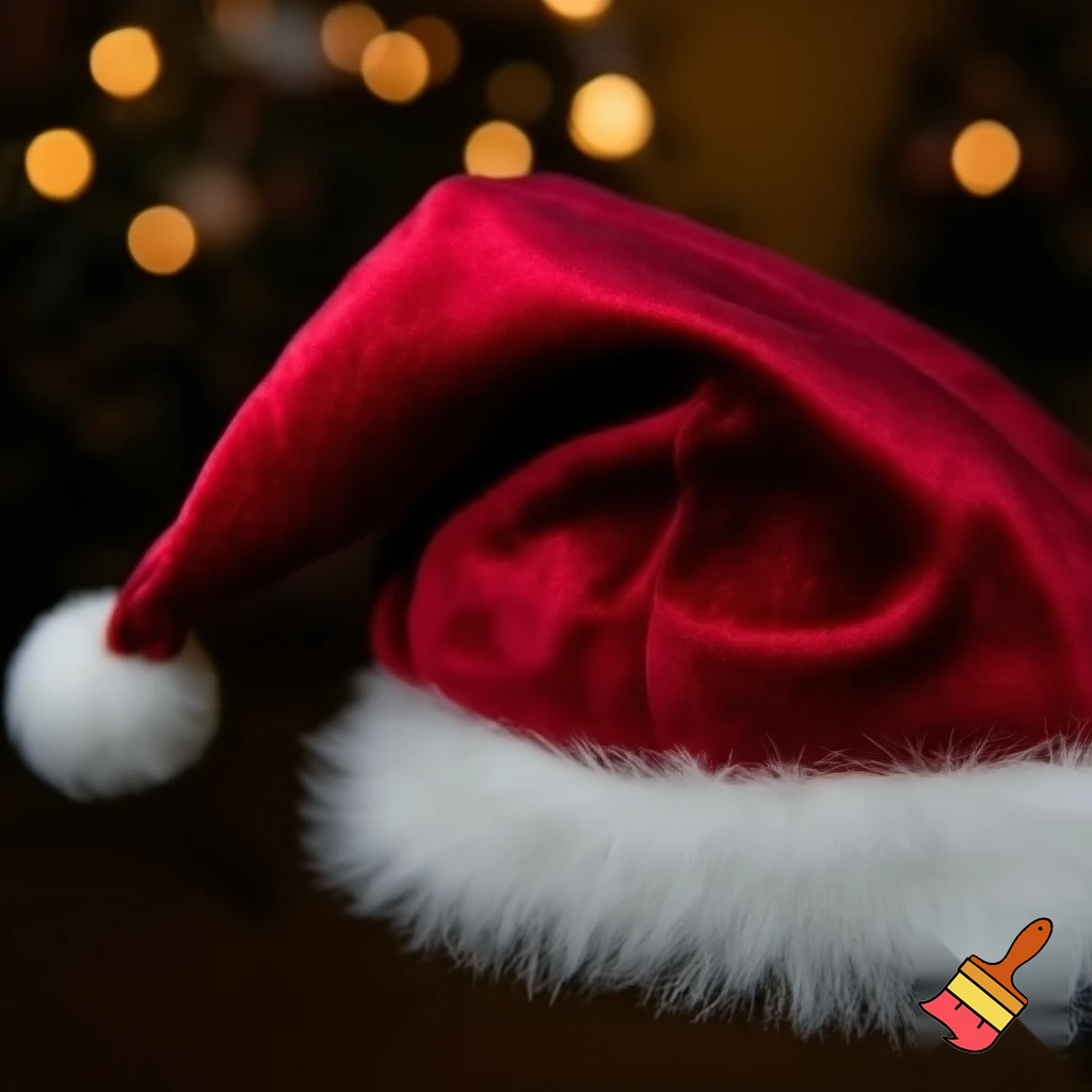 Christmas Santa Claus velvet hat delicate special delicate hat