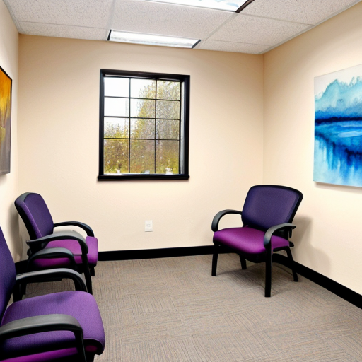 upset teenage girl in the principals office waiting room