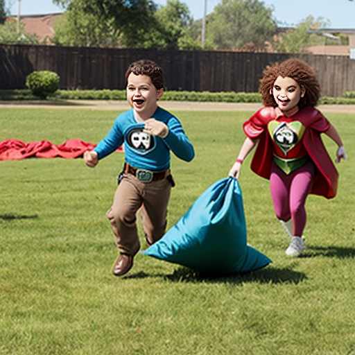 Super Why Sack Race