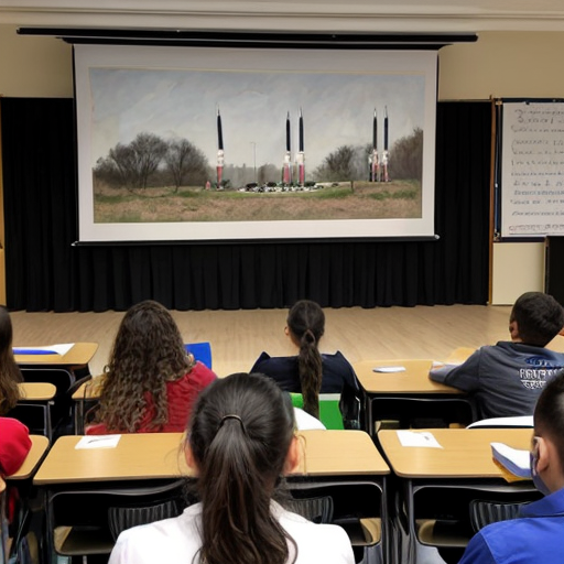 Students watched a recording of the speech delivered at a school assembly in Abu Dhabi.
•	The speaker begins in a calm voice and pauses briefly before the word “future.”
•	When he says “the potential of our youth,” he raises his voice for emphasis.
•	He points toward the students sitting in front of him and smiles.
•	A large screen behind him shows images of rockets launching and students studying in classrooms.
•	The audience begins clapping before the speech ends, and the speaker nods in response.
