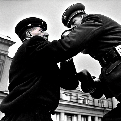 soviet union getting sucker punched by NATO