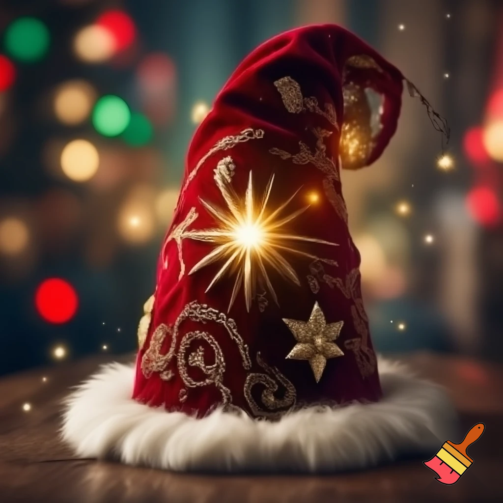 Christmas wizard hat