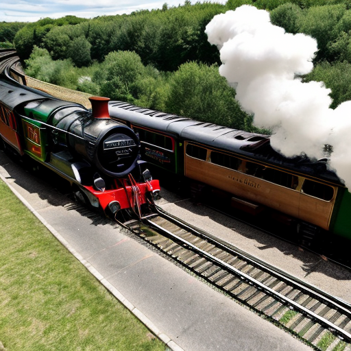 A steam train hits a curve too fast and derails