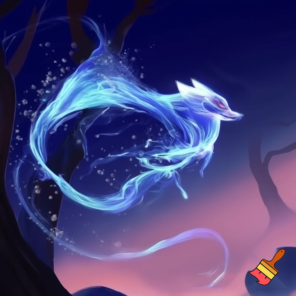 Fantasi ræv lavet af vind