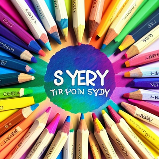 Make a simple abstract crayon style drawing with the words The End layered in front