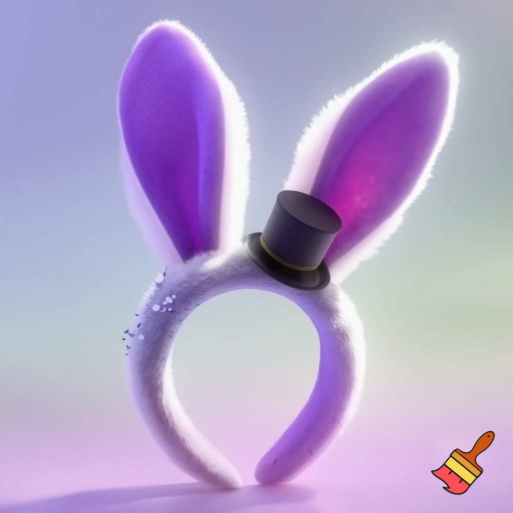 Easter bunny headband velvet Easter bunny, bunny ears, purple and white bunny velvet headband Easter bunny ear top hat ear headband