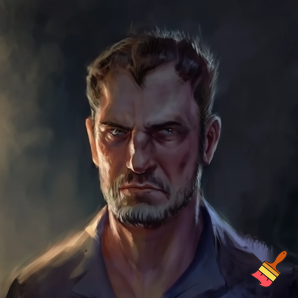 Middle aged mean man
