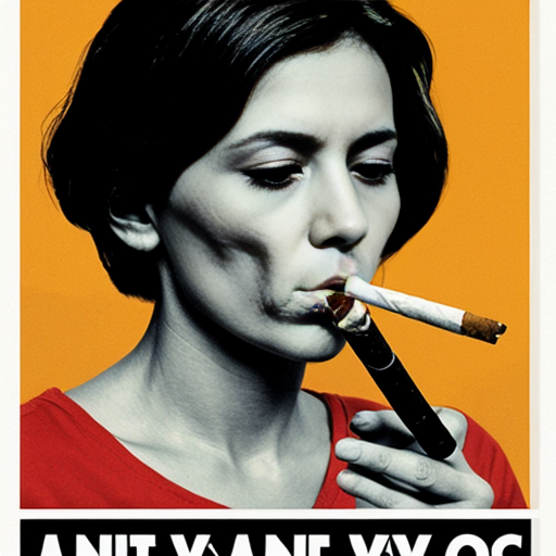 a poster on anti smoking
