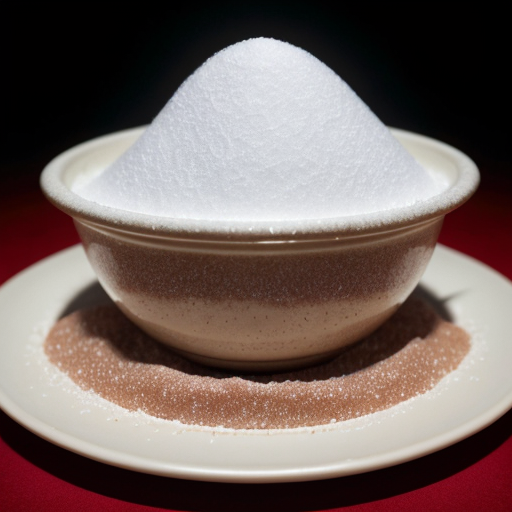 sugar falling through a sieve