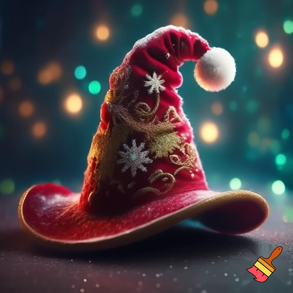 Christmas wizard hat