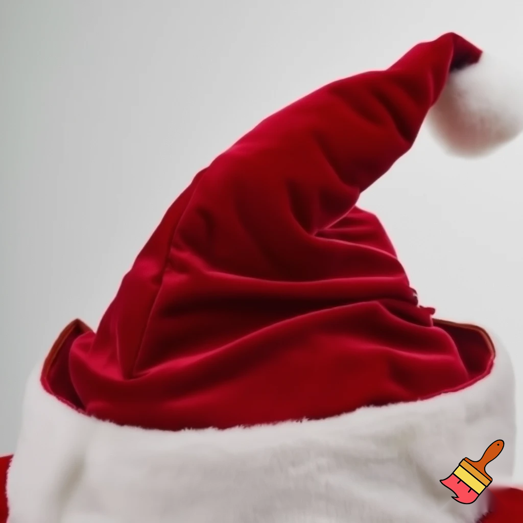 Christmas wizard hat read velvet Santa Claus hat