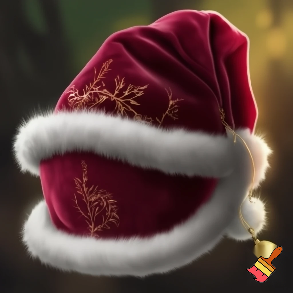Elf Santa Claus hat velvet