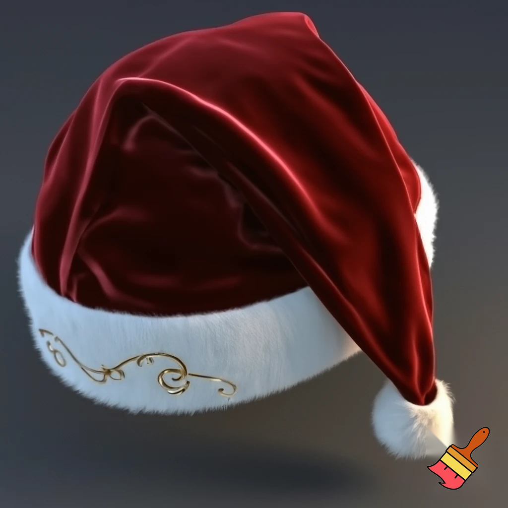 Christmas Santa Claus velvet hat delicate special delicate hat