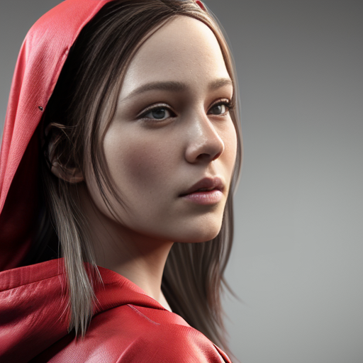 yperrealistic, detailed and perfect face, angelic look, detailed skin, serene atmosphere, high quality, at , at , , soft, sweet, middle school full body,,  twins, b, ,, red riding hood, , the edges of her hair  a,  backside, backview, open ,n
