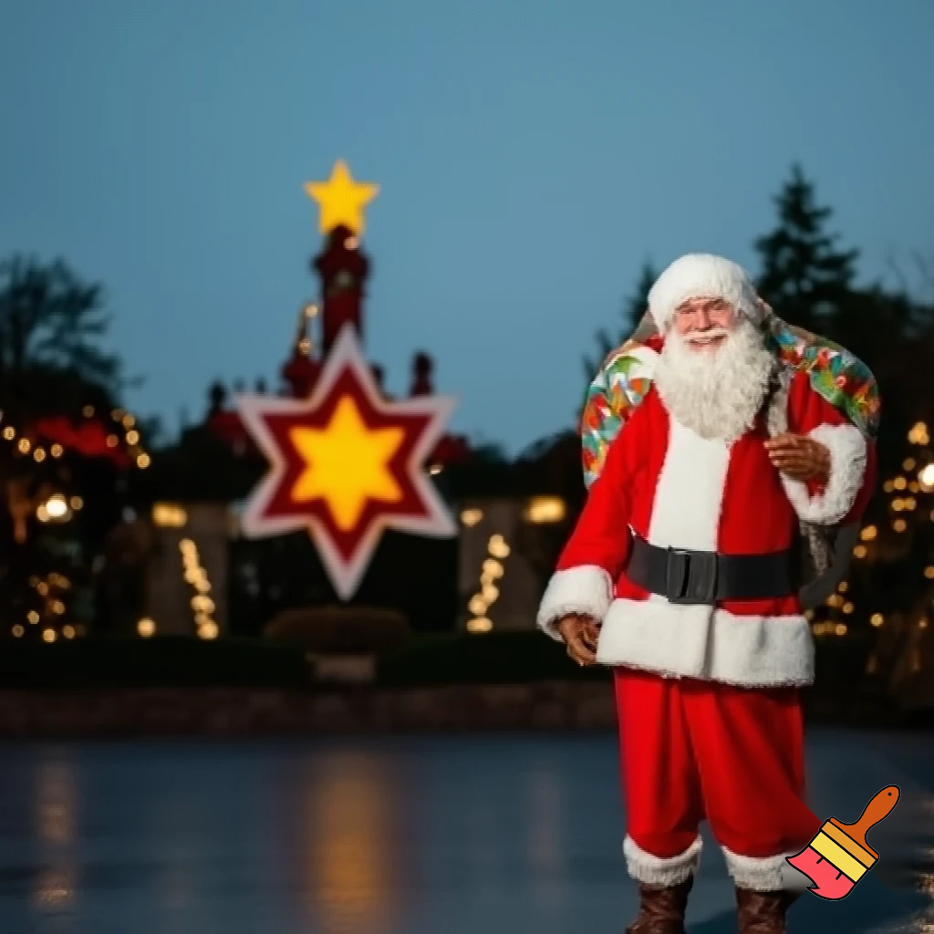 Santa Claus, Paris Disneyland the Santa star Santa Claus