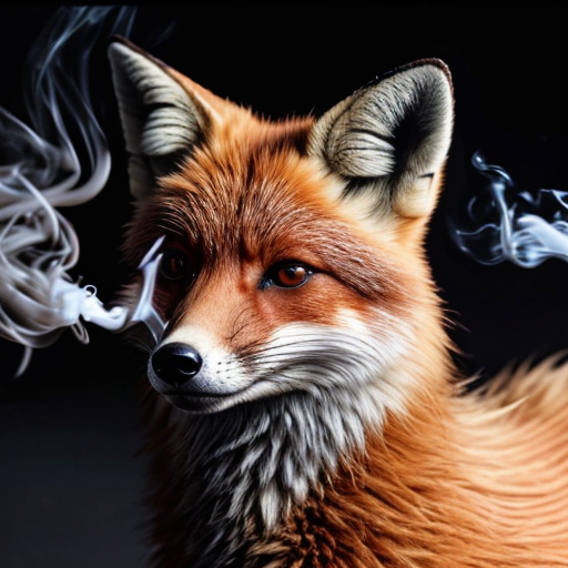 smoking fox