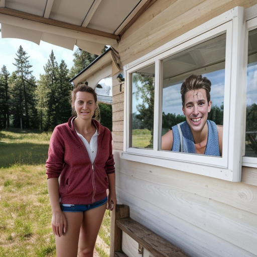 Goretzka and Vanessa at the summer house 