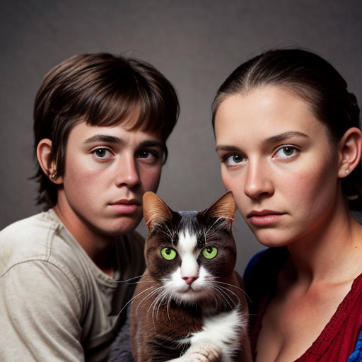 a peasant girl, a cat, and drake maye
