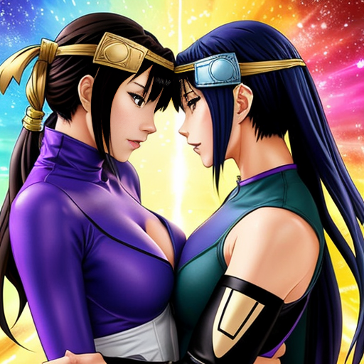 two queens wrestling for the throne in armored leotard 