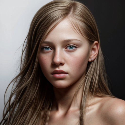 A naked girl