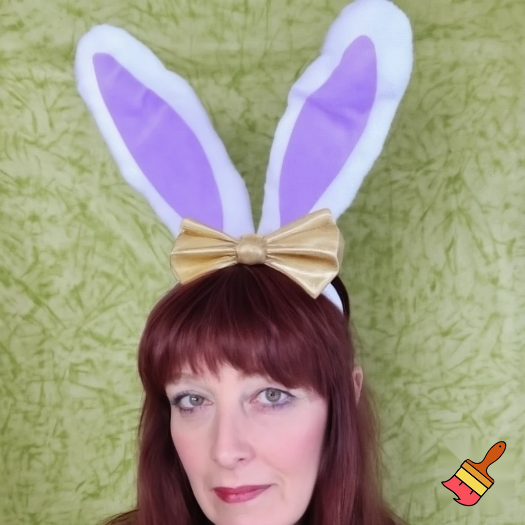 Easter top hat headband Easter bunny headband, purple and white with gold Easter top hat headband and fabric velvet and fabric velvet top head headband