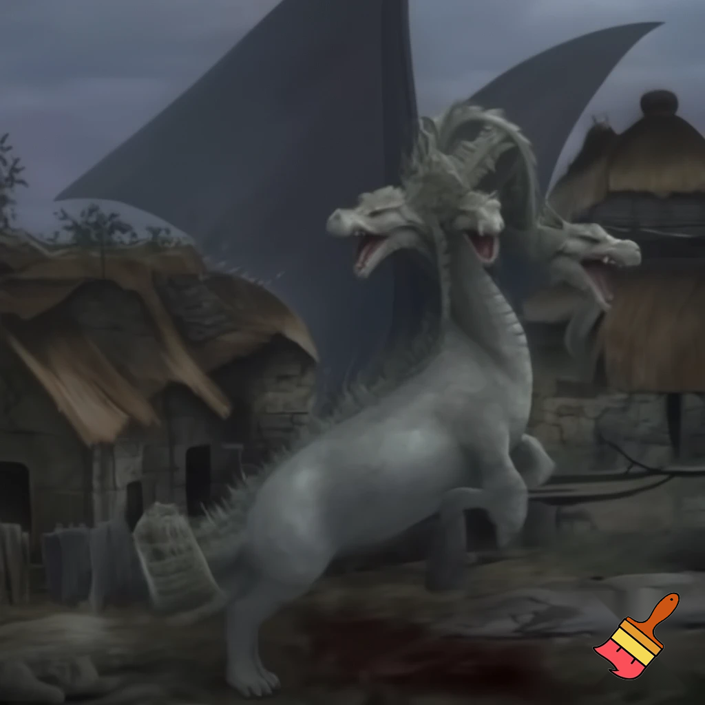 When a terrible 3 headed dragon attacking the small village and the village is destroyed, when a white dog help a sad survivor to fight back the evil king and 3 headed dragon, they have to find 3 headed dragon (who is in evil king’s castle)
