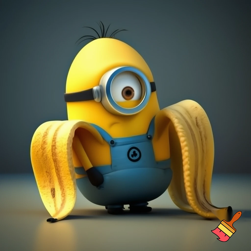Minion inside a banana