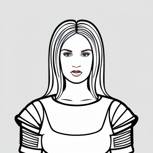 Tall young white-haired woman in armor