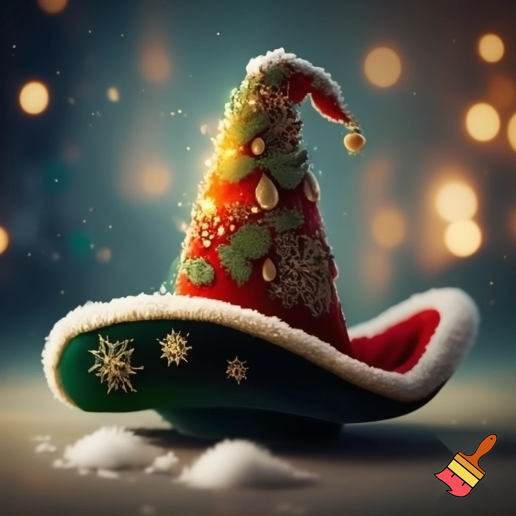 Christmas wizard hat