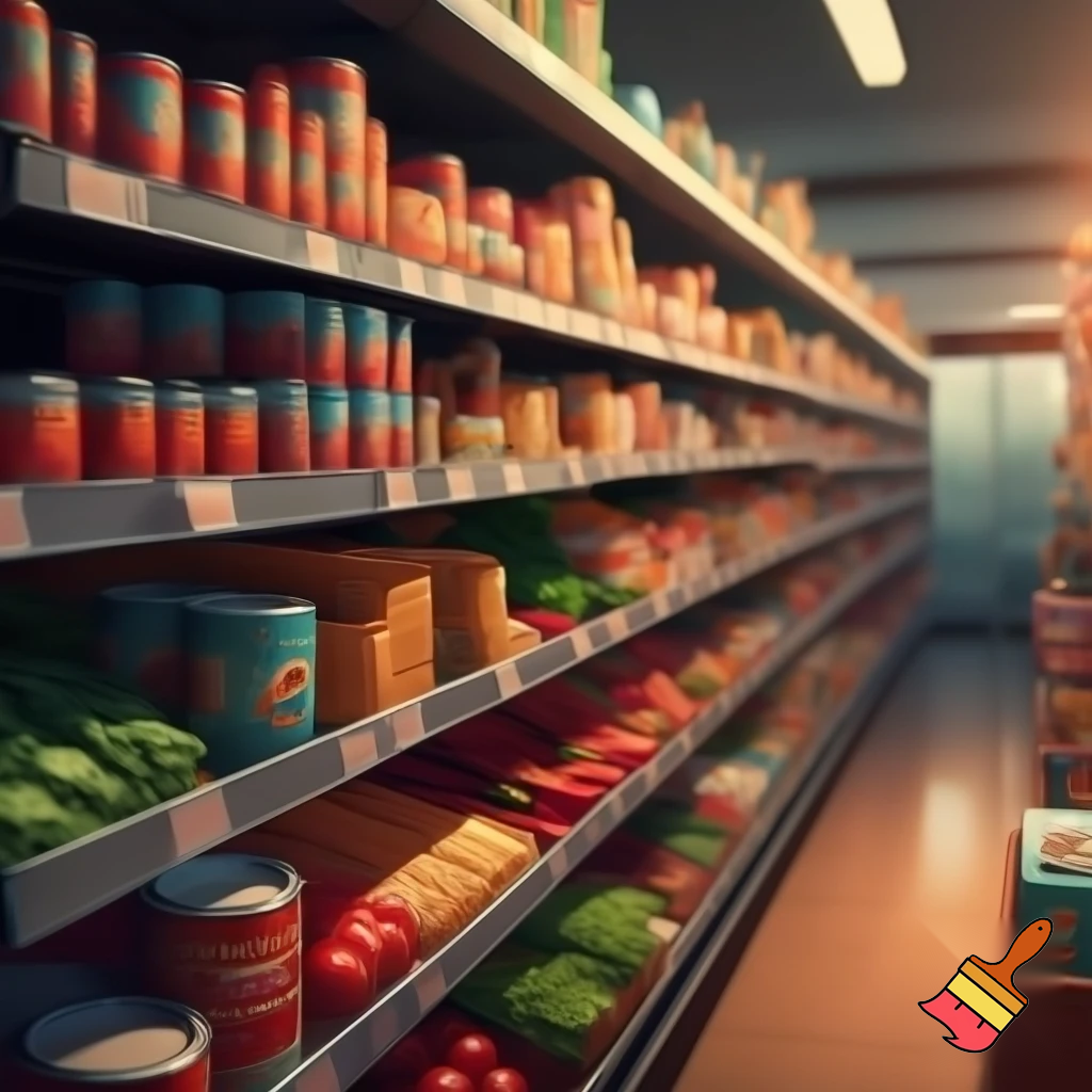 A checkout isle and the grocery store only the isle not the checkout rail