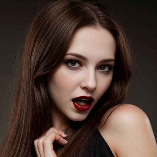 Vampire with brown hair 