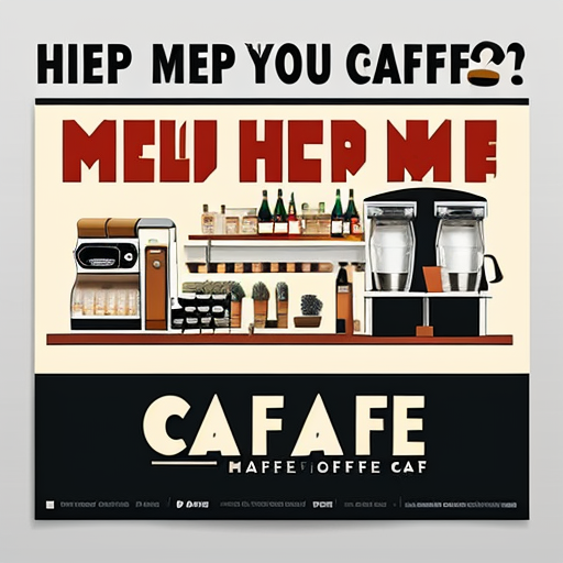 help me make a poster for a cafe
