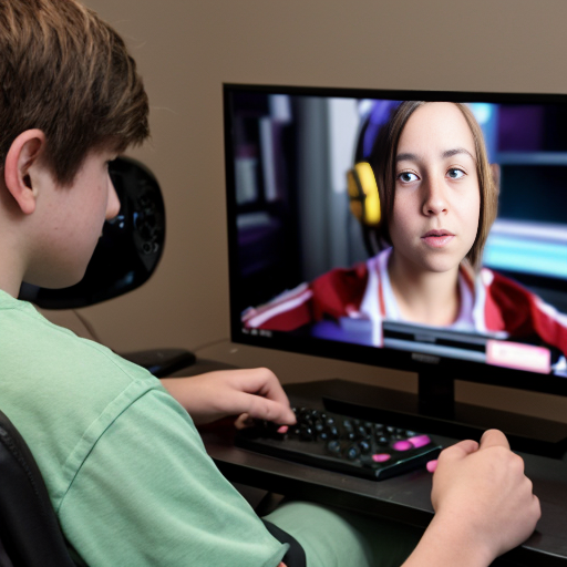 How do we speak so good English make the picture as a teenager playing video games