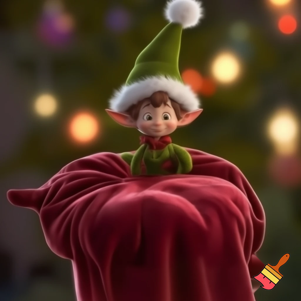 Christmas hat Elf on the elf hat velvet