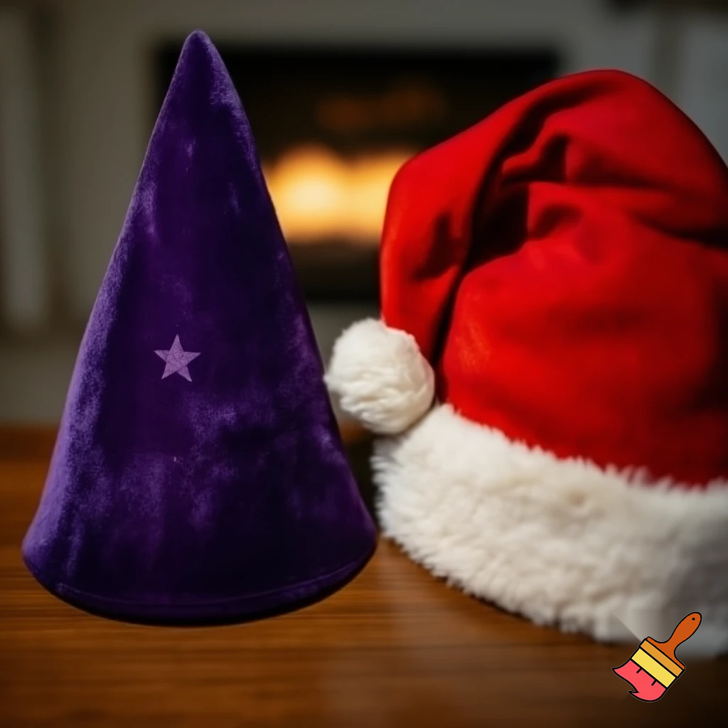 Wizard hat Christmas hat read