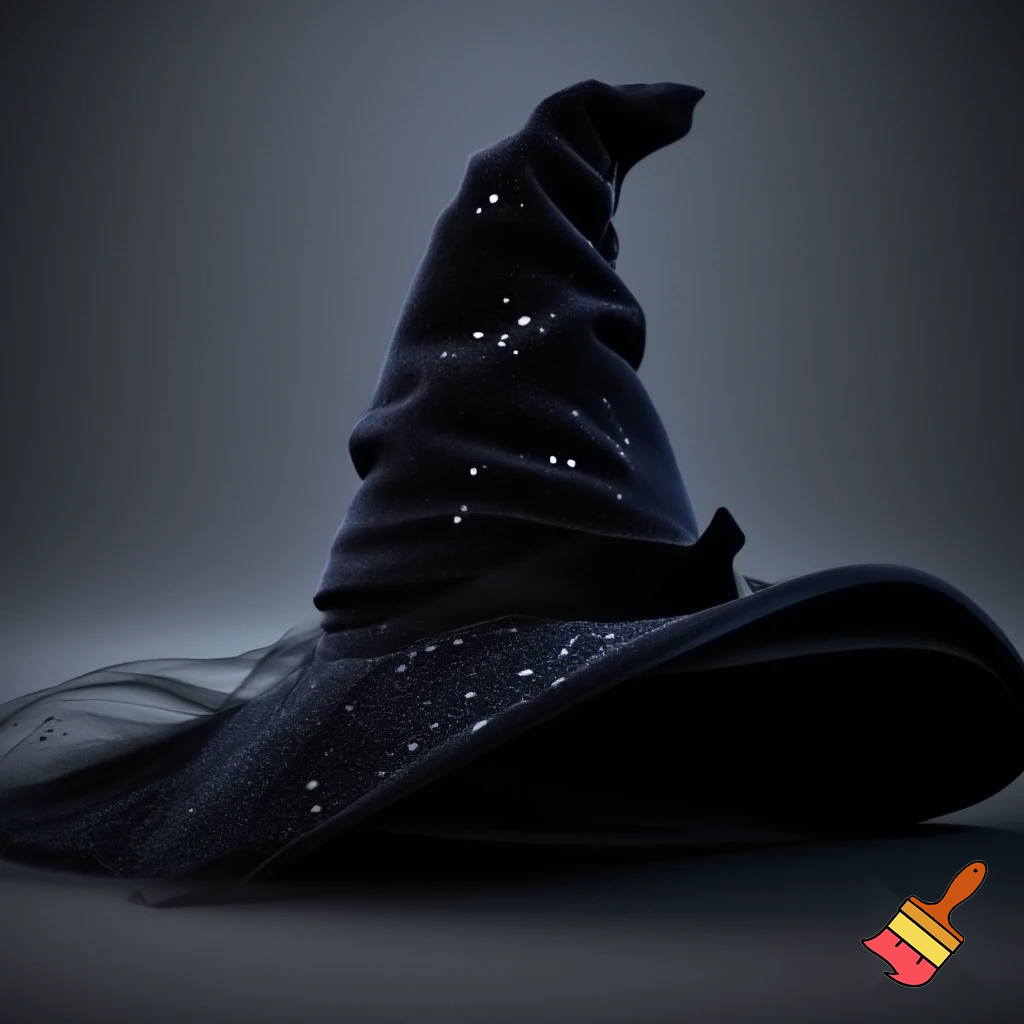 Velvet witches hat, witches hat, dark velvet witches hat and black glitter a fabric and velvet