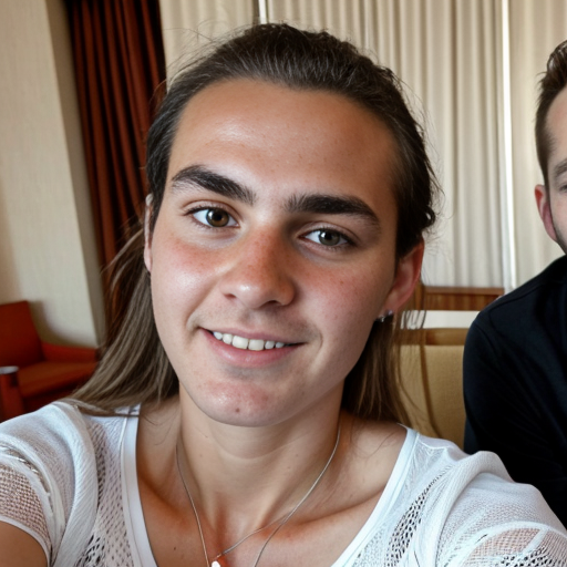 Goretzka and Vanessa at the hotel 