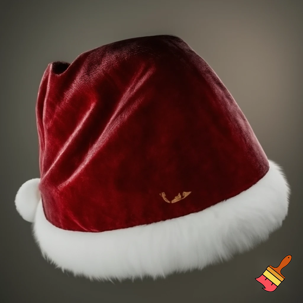Christmas Santa Claus velvet hat delicate special delicate hat