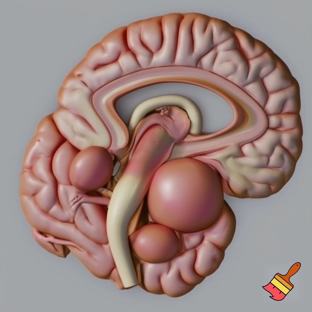 为我生成一张图片，图片中展示一个仰卧的小白鼠，在脑部、心脏、下腔静脉、后肢和肠系膜部位指示有血栓形成。