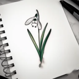 january birth flower tattoo