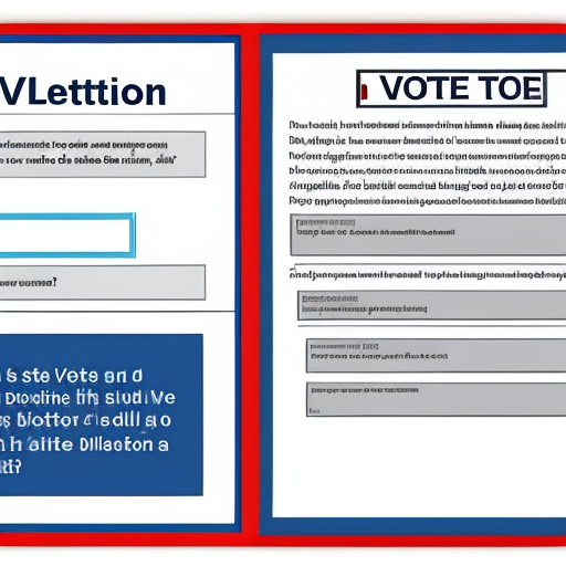 make a voter ballot with 2 boxes, one checked of and the title of the ballot says JUST DO IT.