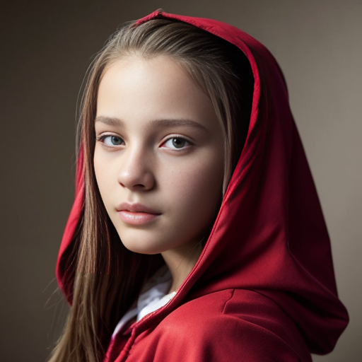yperrealistic, detailed and perfect face, angelic look, detailed skin, serene atmosphere, high quality, at , at , , soft, sweet, middle school full body,,  twins, b, ,, red riding hood, , the edges of her hair  a,  backside, backview, open ,n

