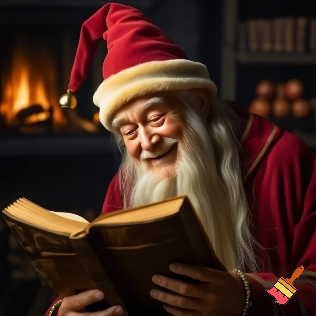 Wizard Christmas hat read