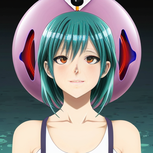 Hazme un personaje de anime en estado de materia liquido 