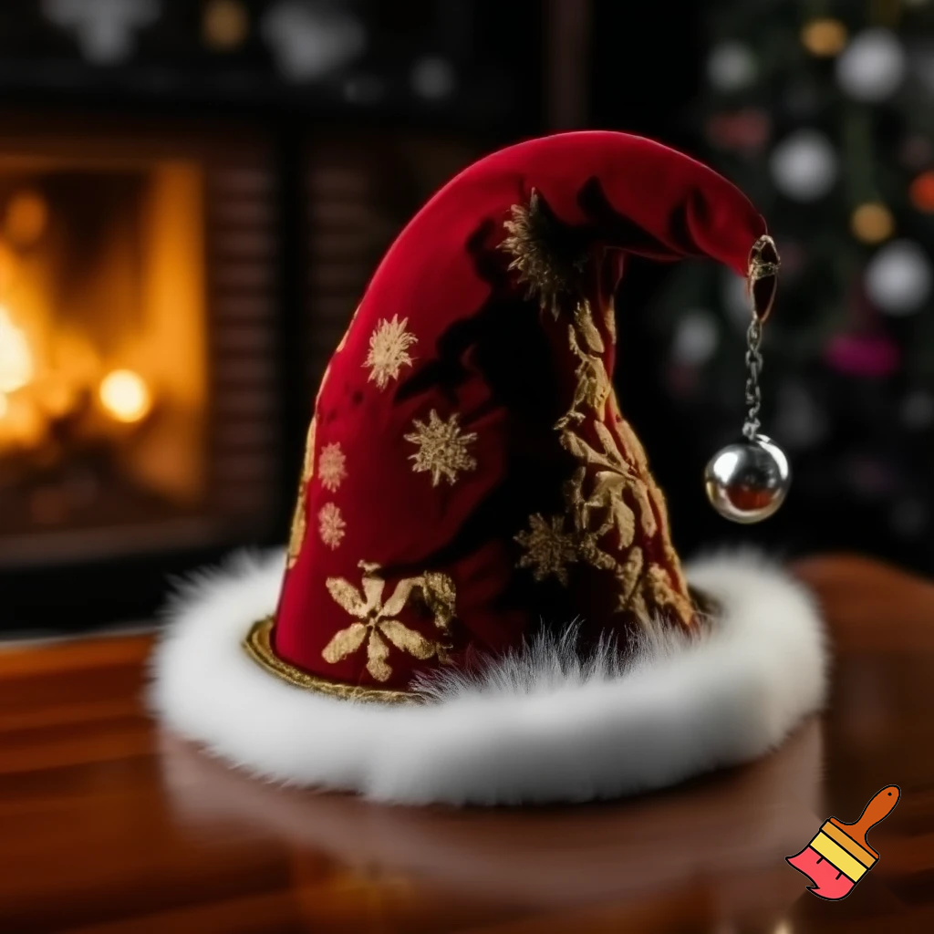Christmas wizard hat