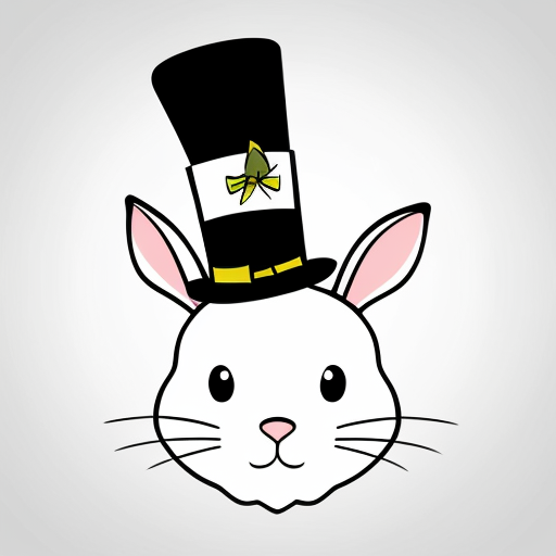 Easter bunny is top hat headband